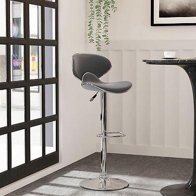 Linon Adjustable Swivel Bar Stool