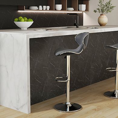 Linon Adjustable Swivel Bar Stool