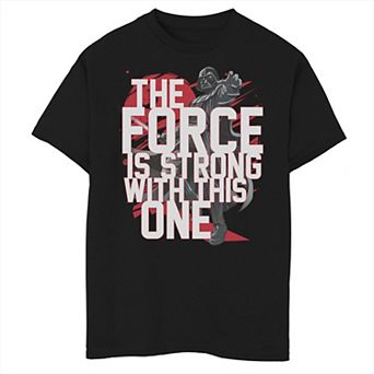 Boys 6-20 Star Wars Force Stack Vader Tee