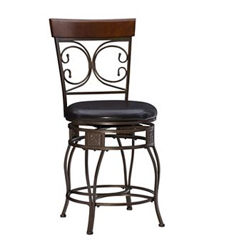 Big and Tall Back Scroll Counter Stool