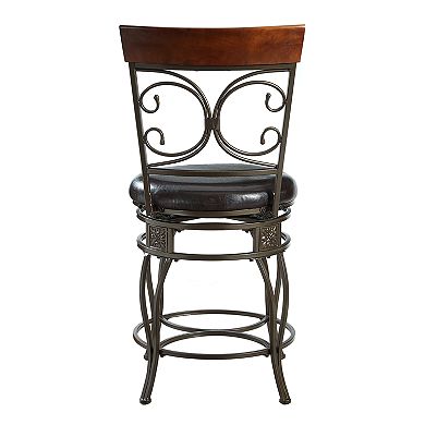 Big and Tall Back Scroll Counter Stool