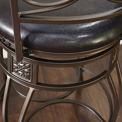 Big and Tall Back Scroll Counter Stool