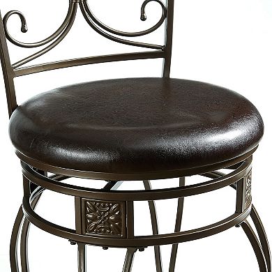 Big and Tall Back Scroll Counter Stool