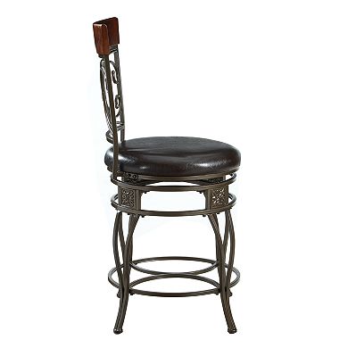 Big and Tall Back Scroll Counter Stool