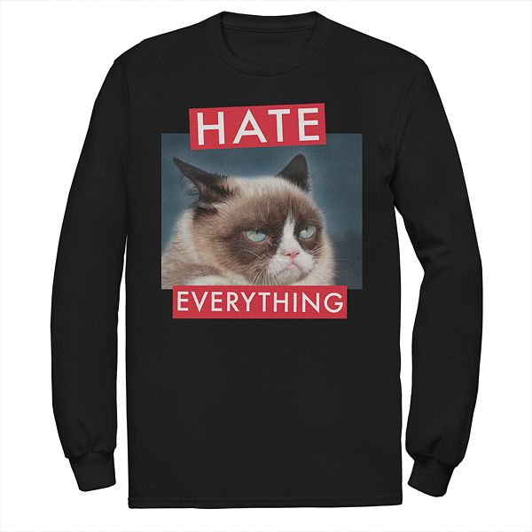 Men S Grumpy Cat Hate Everything Tee