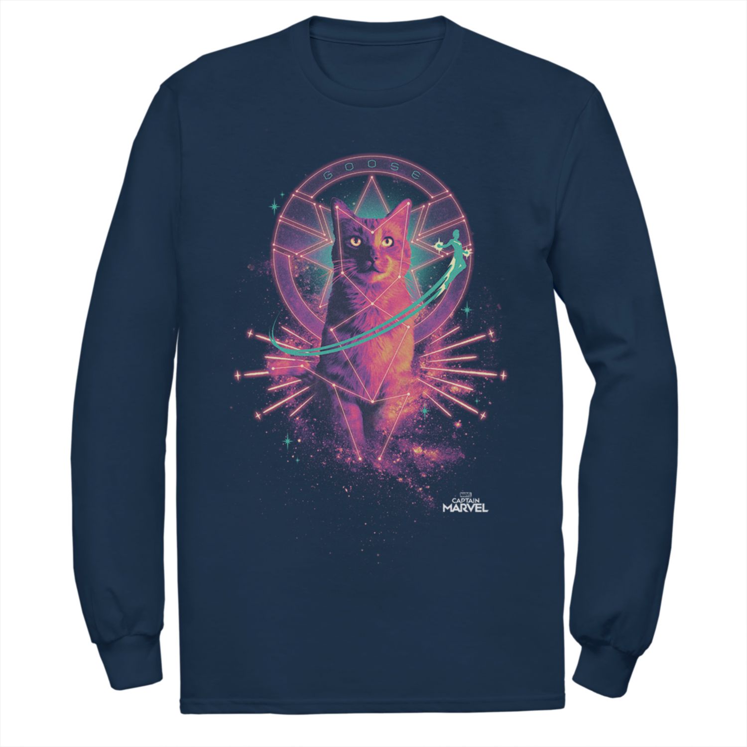 Image for Licensed Character Men's Captain Marvel Cat Goose Tee at Kohl's.