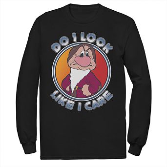 Disney's Snow White Grumpy Men's Do I Look Like I Care Tee