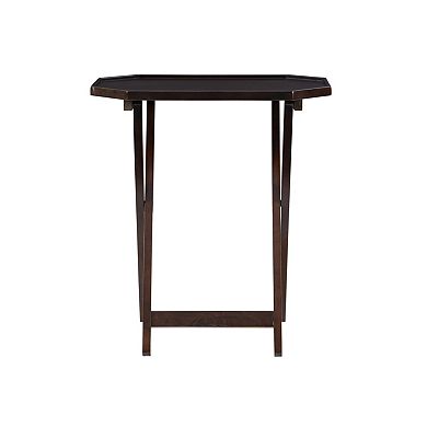 Linon James Tray Table & Stand 5-piece Set