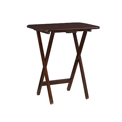 Linon Burke Tray Table & Stand 5-piece Set