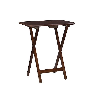 Linon Burke Tray Table & Stand 5-piece Set