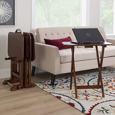 Powell Burke Tray Table & Stand 5-piece Set