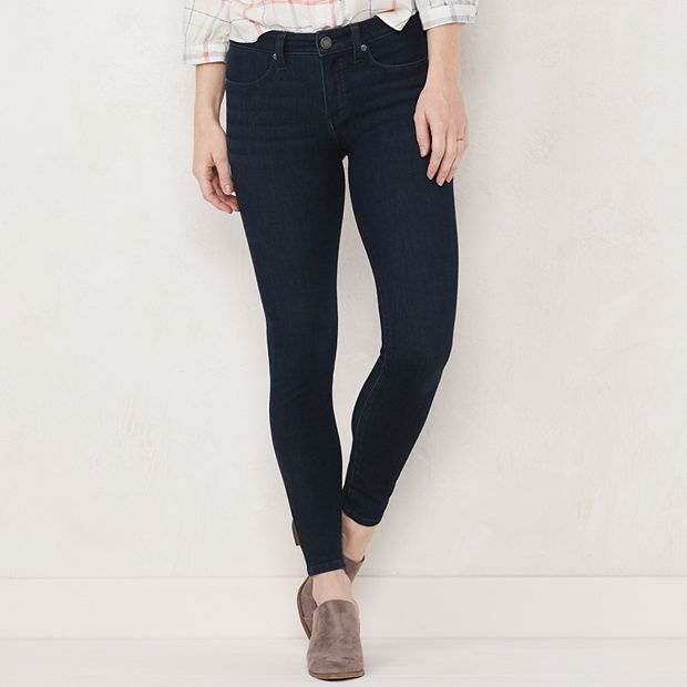 Petite LC Lauren Conrad Stretch Mid-Rise Super Skinny Jeans