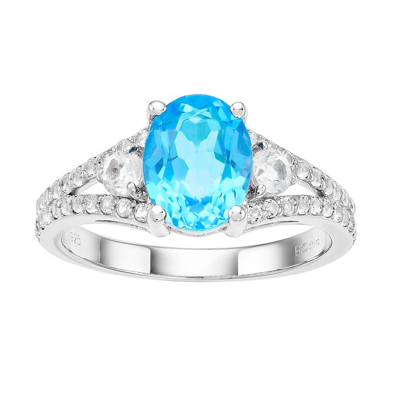 Gemminded Sterling Silver Gemstone Ring, Womens, Size: 5, Blue