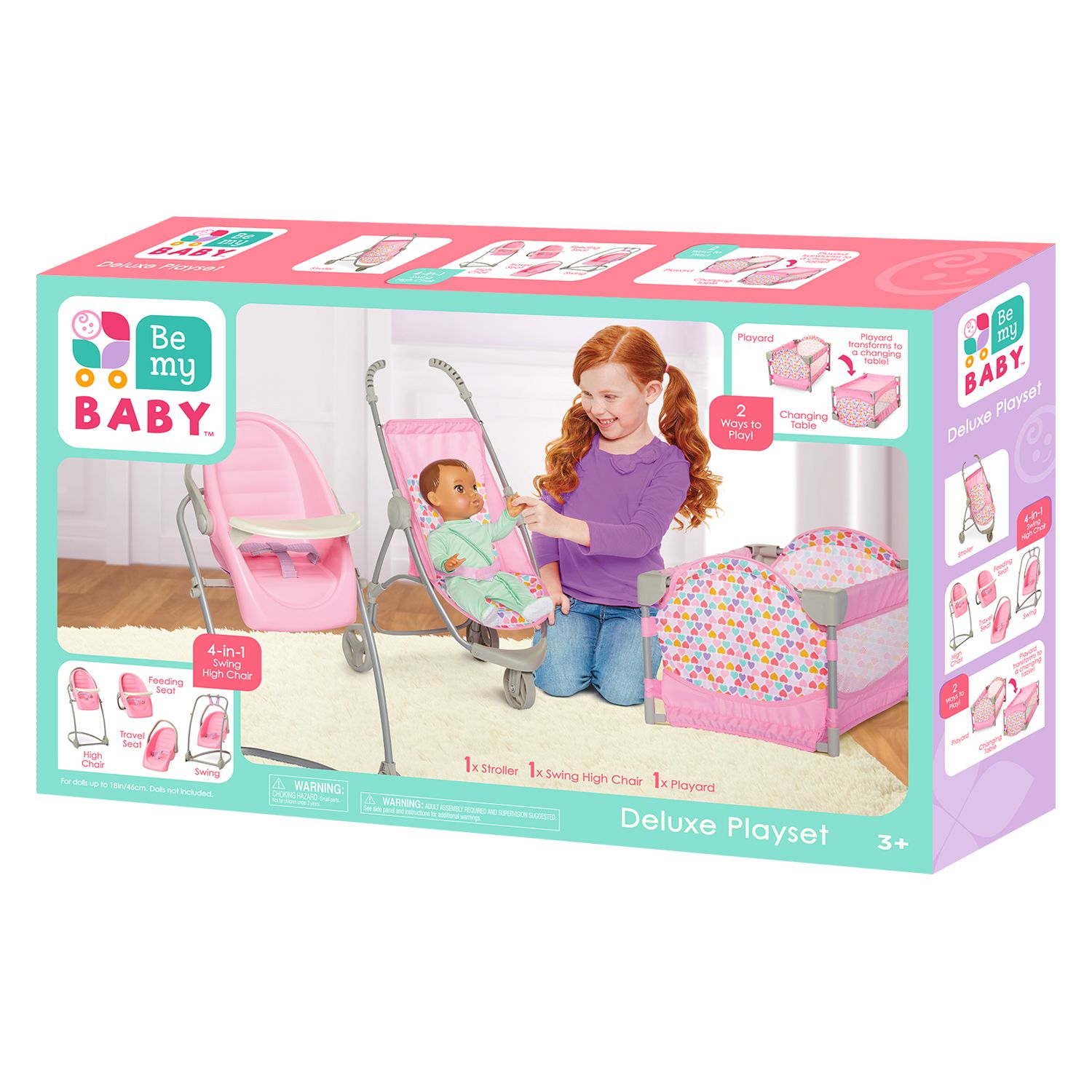 perfectly cute baby doll deluxe nursery set