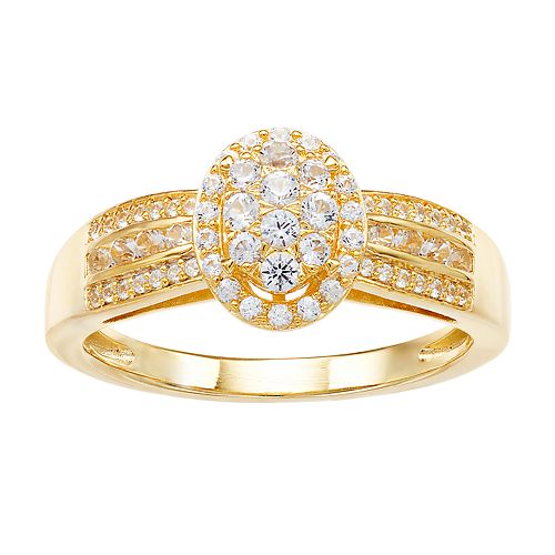 10k Gold 1/2 Carat T.W. Diamond Cluster Ring