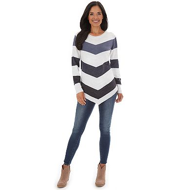 Women's Apt. 9 Varsity Stripe Boatneck Pullover Sweater