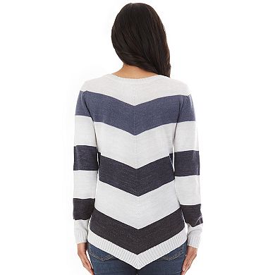 Women's Apt. 9 Varsity Stripe Boatneck Pullover Sweater