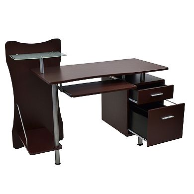 Techni Mobili Stylish Computer Desk with Storage
