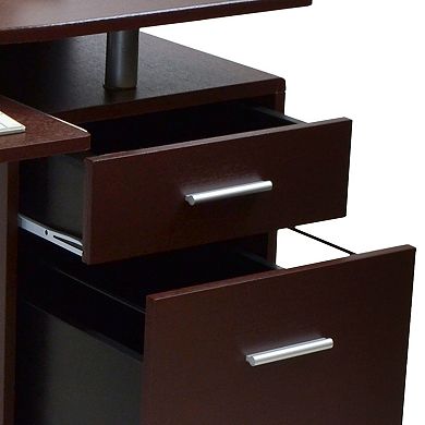 Techni Mobili Stylish Computer Desk with Storage