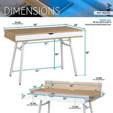 Techni Mobili Modern Multi Storage Computer Desk