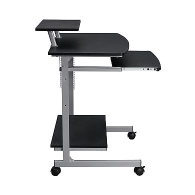 Techni Mobili Compact Computer Cart with Storage