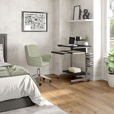 Techni Mobili Compact Computer Cart with Storage