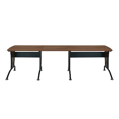 Techni Mobili Deluxe L-Shaped Desk with Inline Team Desk Option