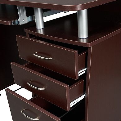 Techni Mobili Complete Workstation Computer Desk with Storage