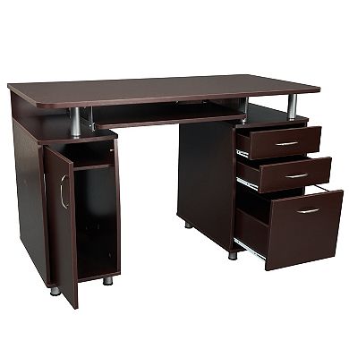 Techni Mobili Complete Workstation Computer Desk with Storage