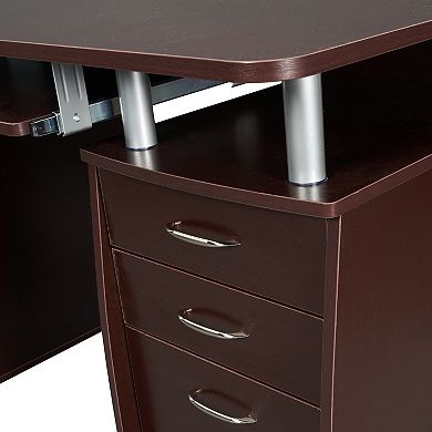 Techni Mobili Complete Workstation Computer Desk with Storage