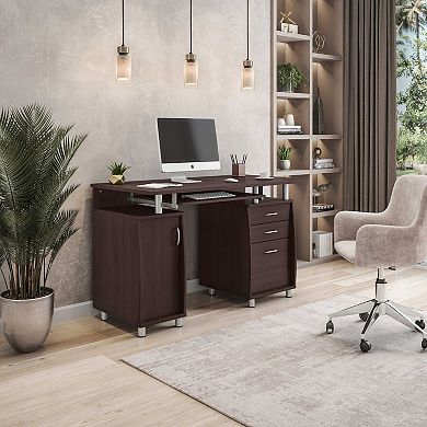 Techni Mobili Complete Workstation Computer Desk with Storage
