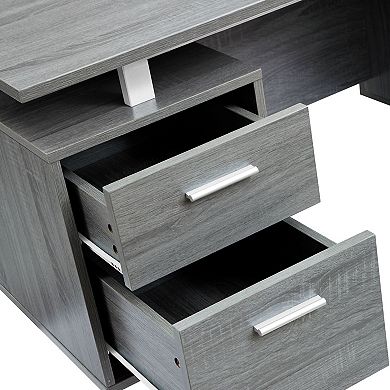Techni Mobili Modern Office Desk with Storage