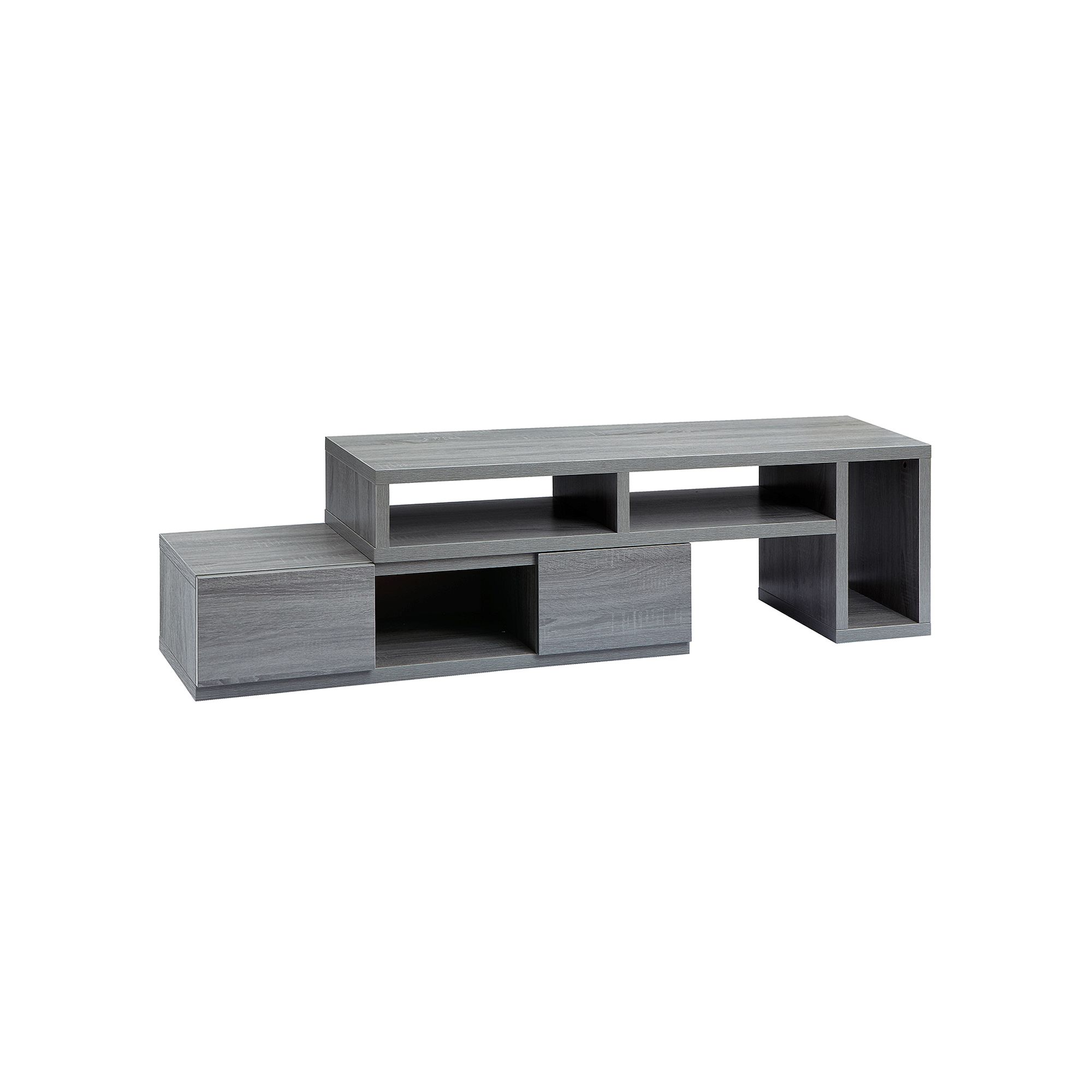 Techni Mobili Adjustable TV Stand Console, Gray