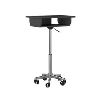 Techni Mobili Graphite Folding Table Laptop Cart