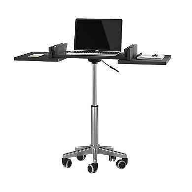 Techni Mobili Graphite Folding Table Laptop Cart