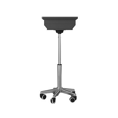 Techni Mobili Graphite Folding Table Laptop Cart