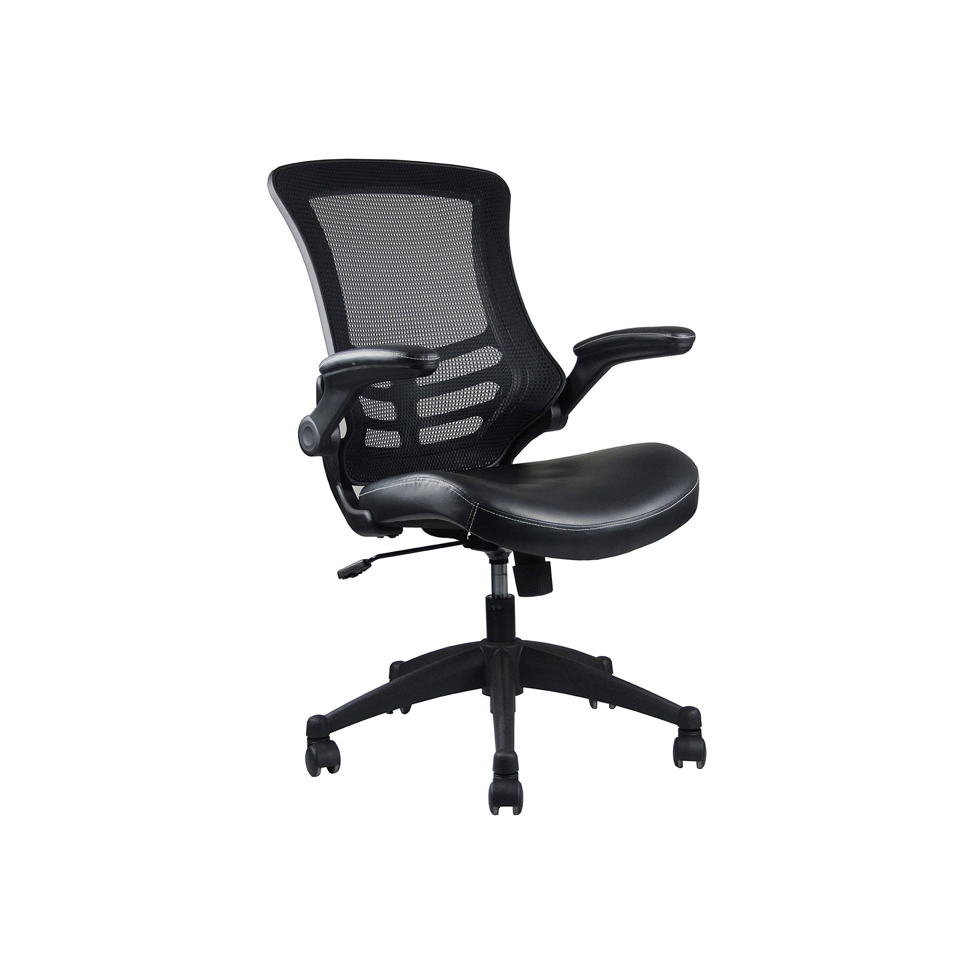 Techni Mobili Stylish Mid-Back Mesh Office Chair, Black