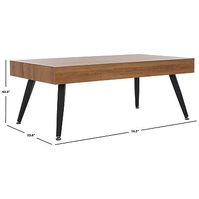 Safavieh Cedric Rectangular Mid-Century Modern Coffee Table