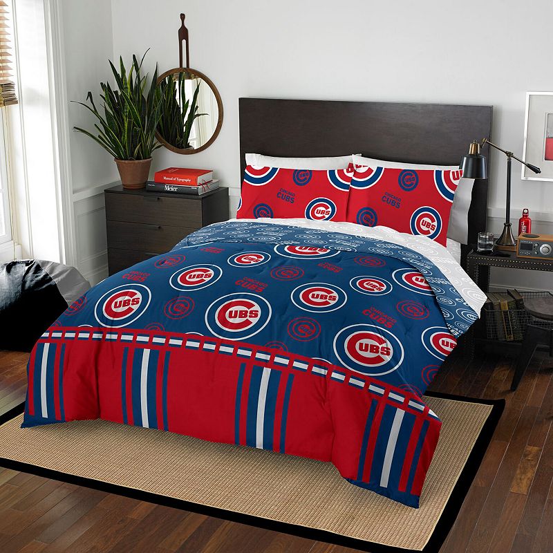 Chicago Cubs Queen Comforter Set, Multicolor