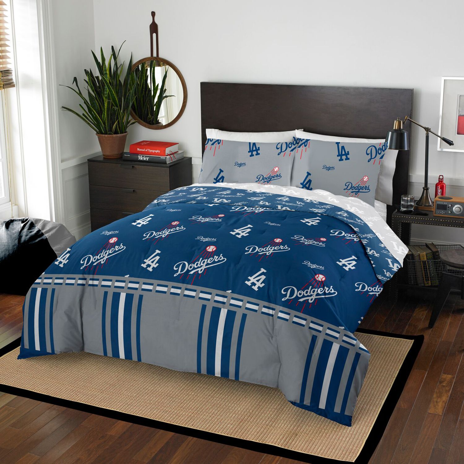 dodgers crib bedding set