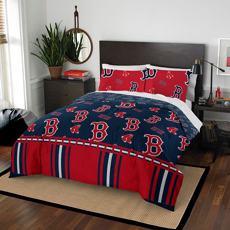 Boston Red Sox Queen Comforter Set, Multicolor