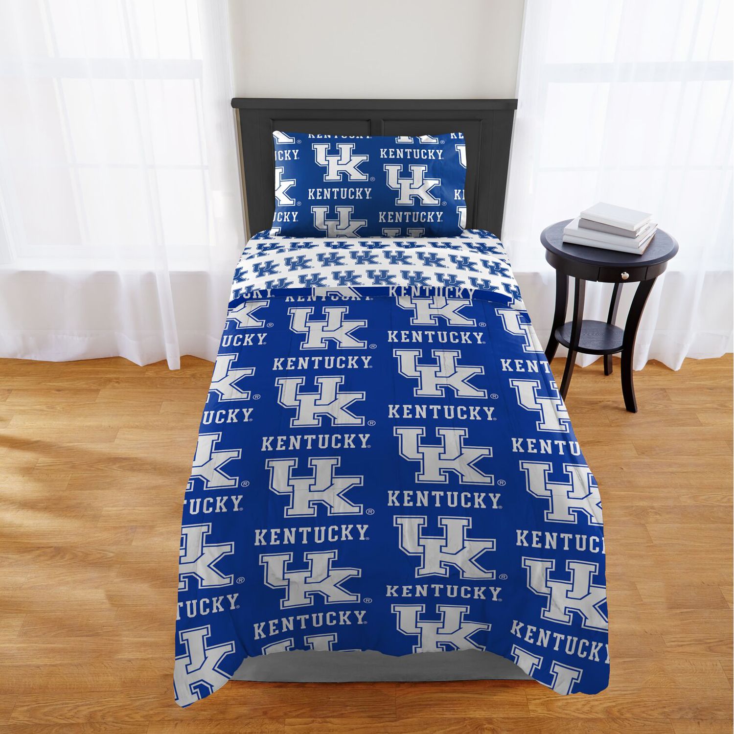 Image for Unbranded University of Kentucky Wildcats Twin Bed in a Bag Set at Kohl's.