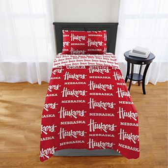 Nebraska Cornhuskers Twin Bed in a Bag Set