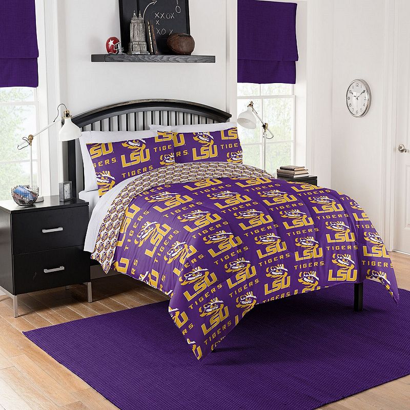 NCAA LSU Tigers Full Bedding Set by Northwest, Multicolor