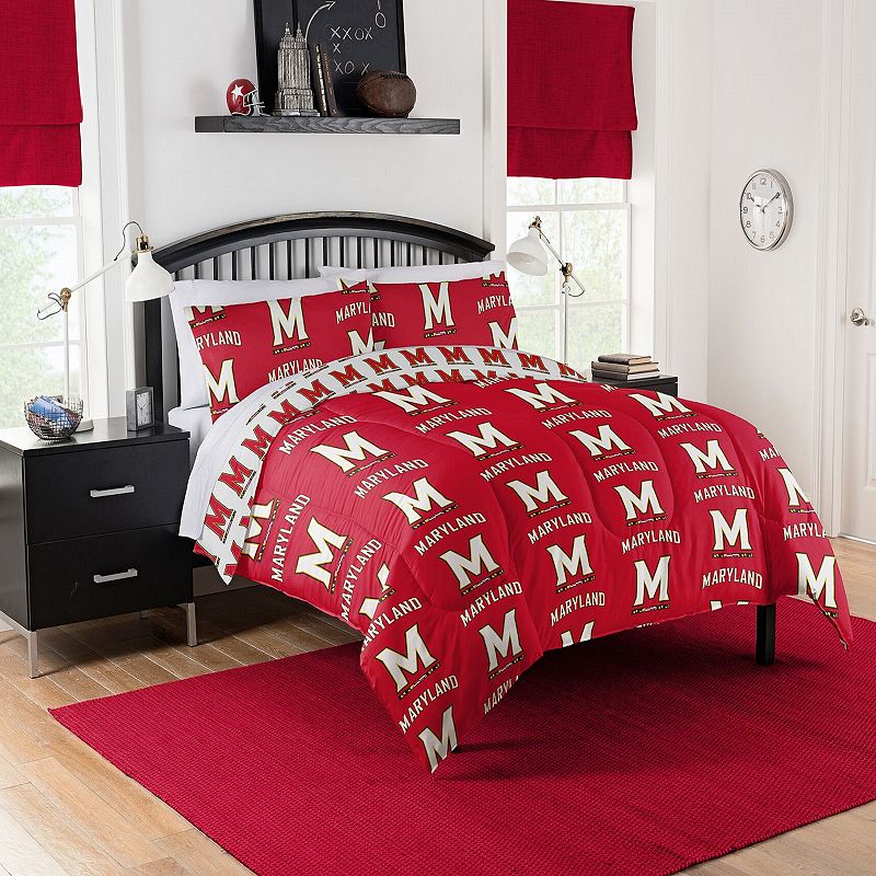 NCAA Maryland Terrapins Full Bedding Set by Northwest, Multicolor