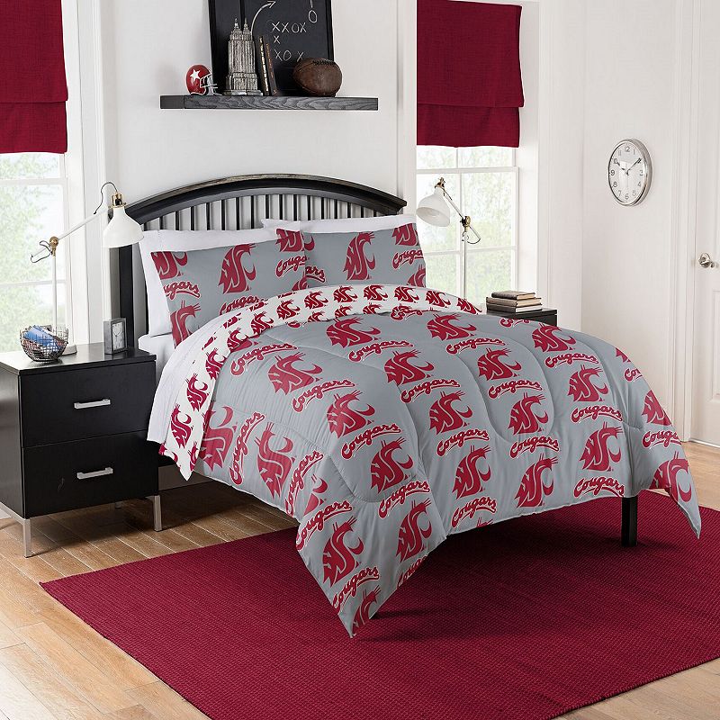 NCAA Washington State Cougars Full Bedding Set by The Northwest, Wsc Team