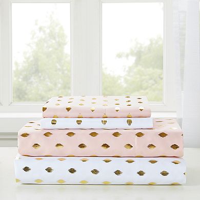 Intelligent Design Metallic Dot Printed Sheet Set