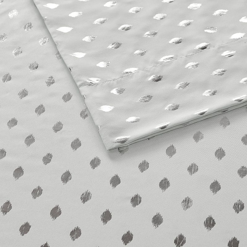 Intelligent Design Metallic Dot Printed Sheet Set, Multicolor, Twin