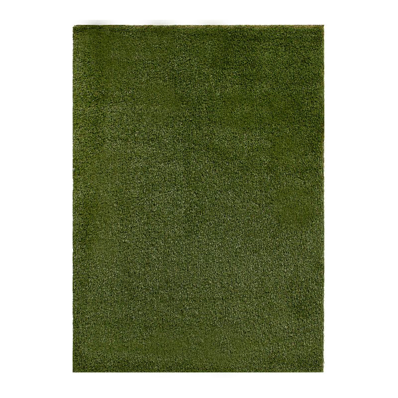 Loomaknoti Ultra-High Quality Artificial Grass Rug, Green, 5X7 Ft
