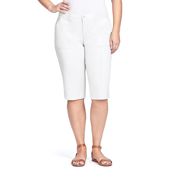 Plus Size Gloria Vanderbilt Utility Skimmer Capris